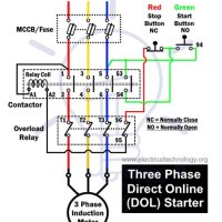 Signal Phase Dol Starter Wiring Diagram